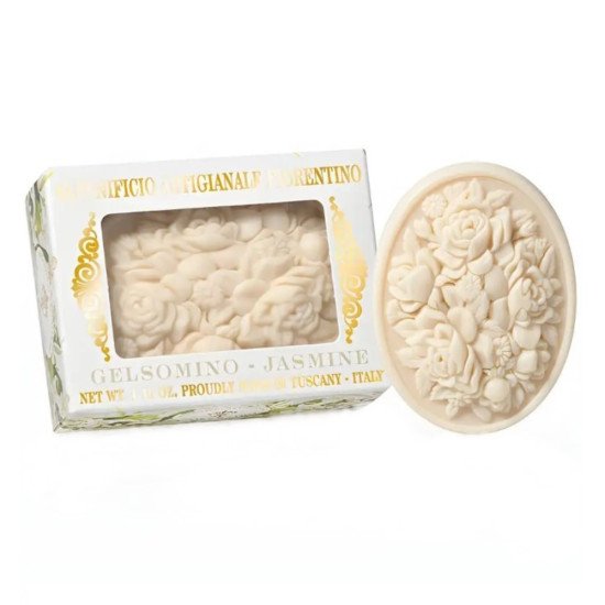 Мыло растительное "Saponicifio Artiginale Fiorentino" Ароматическое с окошком Жасмин 125 г
