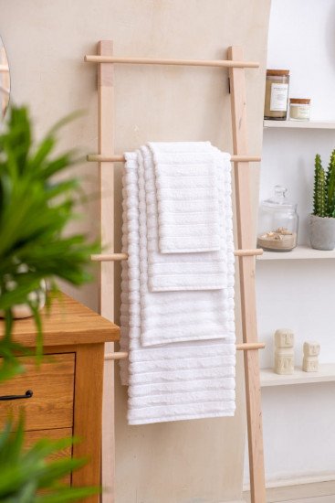 Полотенце махровое 1 шт "Arya" Defna белый 50*100 см