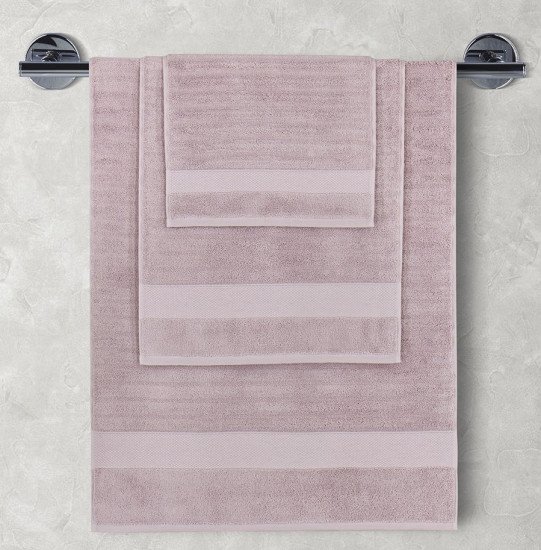Полотенце махровое 1 шт "Karna" Flow лавандовый 50*90 см