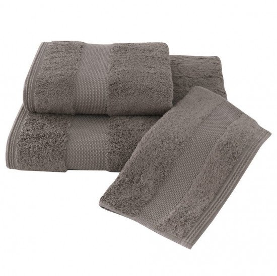 Полотенце махровое 1 шт Deluxe кофейный 75*150 см