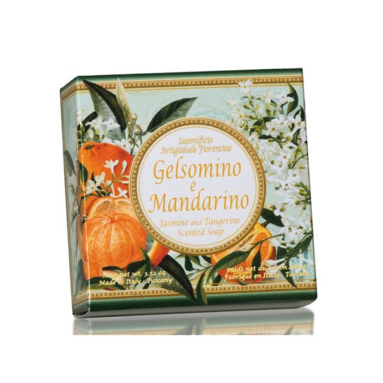 Мыло растительное "Saponicifio Artiginale Fiorentino" Ароматическое Жасмин и Мандарин 100 г