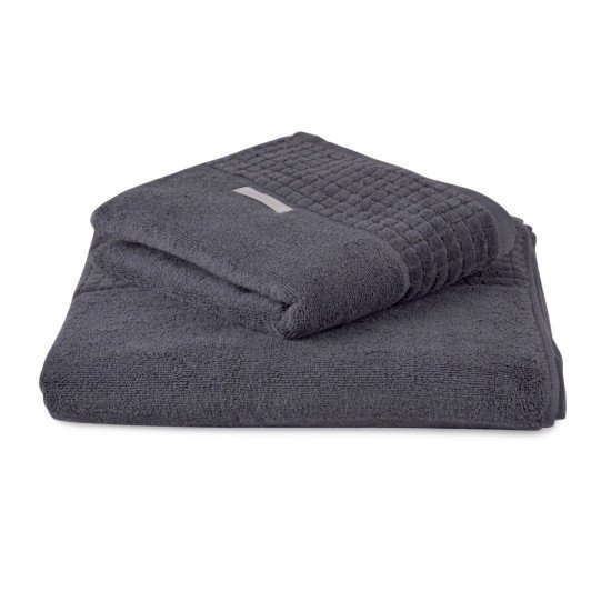 Полотенце махровое 1 шт "Buddemeyer" Carrara темно-серый 1823 70*140 см