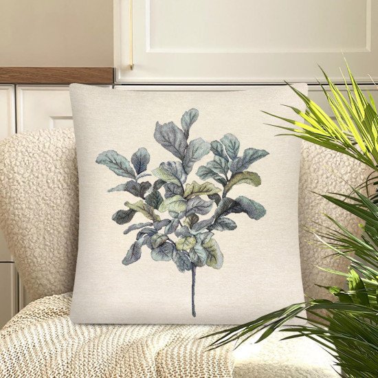 Декоративная наволочка "Гобелен" Скандинавские растения Фикус 45*45 (±2) см