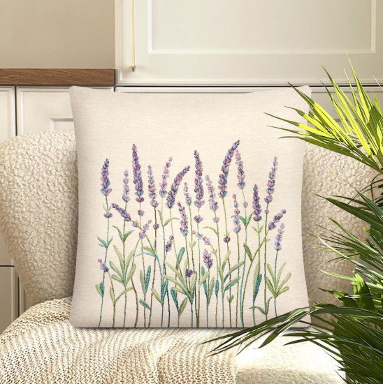Декоративная наволочка "Гобелен" Даника Лаванда 45*45 (±2) см
