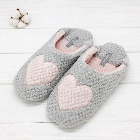 Тапочки женские "Halluci" Сердечки 36/37