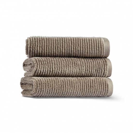 Полотенце махровое 1 шт "Casual Avenue/L'appartement" Slim Ribbed серо-коричневый/cabble stone 70*140 см