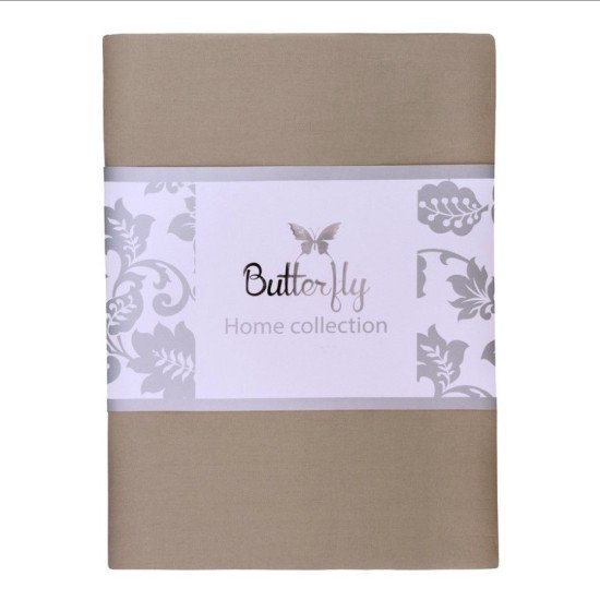 Пододеяльник на молнии Сатин Делюкс "Butterfly"  013 латте 175*215 см