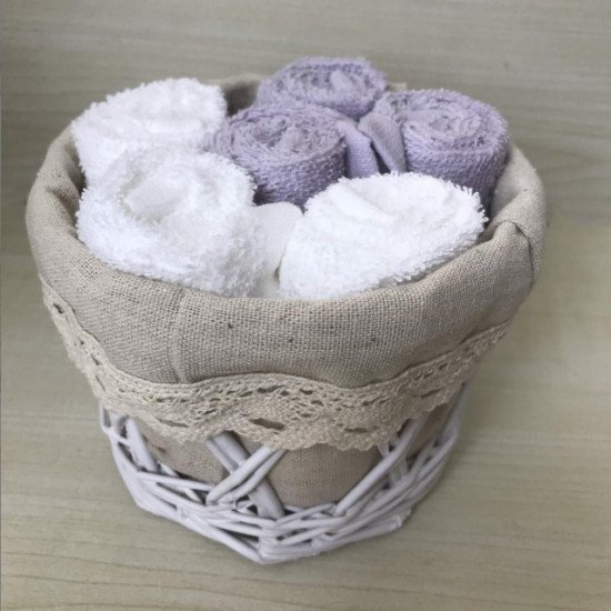 Комплект махровых салфеток 6 шт "Sofi De Marko" Майра фиолет 30*30 см