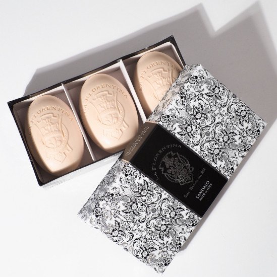 Подарочный набор парфюмированного мыла 3 шт. "La Florentina" Lace/Кружева Damask Lace/Дамасское кружево (Сандал) 3*150 г