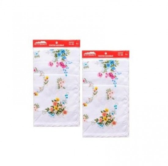Набор женских носовых платков "Etteggy"  45452-14 30*30 см-6 шт.