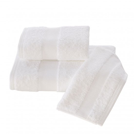 Полотенце махровое 1 шт Deluxe белый 75*150 см