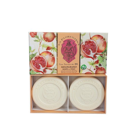 Подарочный набор парфюмированного мыла 2 шт. "La Florentina" Флорентийские сады Pomegranate/Гранат 2*115 г