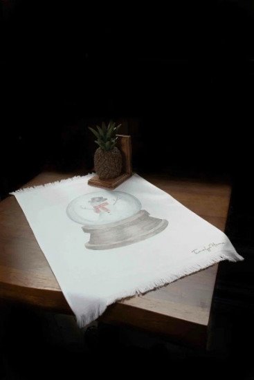 Полотенце махровое кухонное "Tivolyo Home" Snowman 50*70 см-1 шт