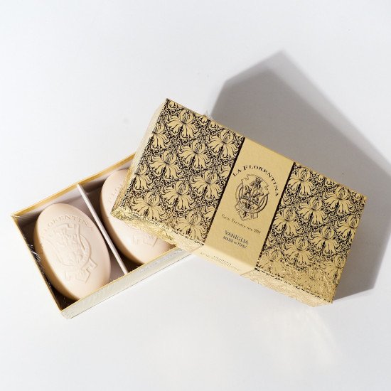 Подарочный набор парфюмированного мыла 3 шт. "La Florentina" Lace/Кружева Gold Lace/Золотое кружево (Ваниль) 3*150 г