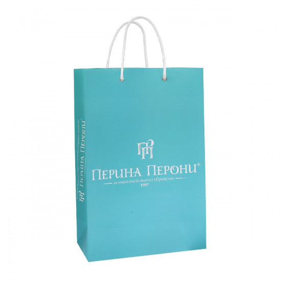 Фирменный пакет "Перина Перони"  22*33*11 см