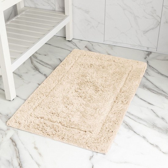 Коврик для ног в ванную 1 шт "DeNastia" Soft collection молочный/М111341 50*80 см