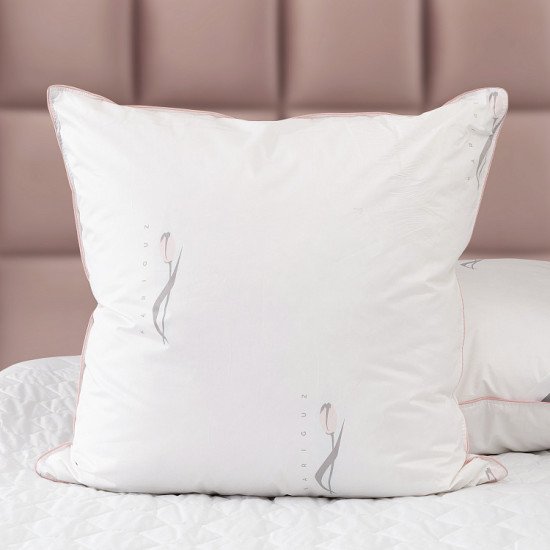 Подушка пуховая "Kariguz" Tulips мягкая 70*70 (±2) см