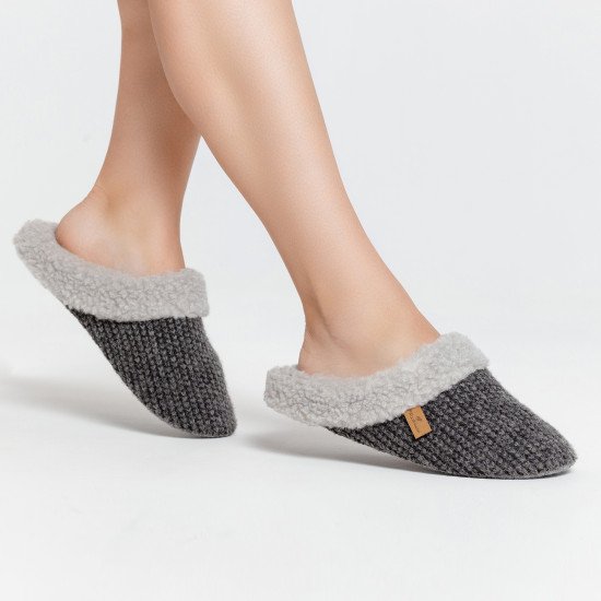 Тапочки женские "Woolhouse" Инка серый 39/40