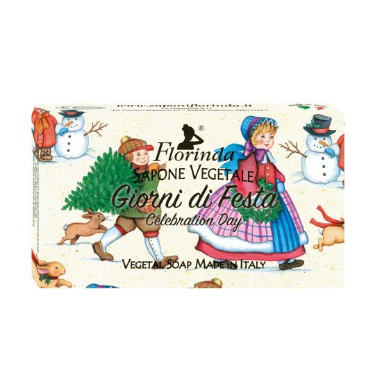 Мыло парфюмированное "Florinda" Marry Christmas/Счастливого рождества Giorni Di Festa/Праздничный день 100 г