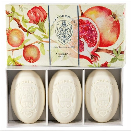 Подарочный набор парфюмированного мыла 2 шт. "La Florentina" Флорентийские сады Pomegranate/Гранат 3*150 г