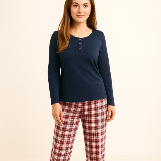 Комплект женский "Very Neat" Клетка, индиго, арт. ЕП 20170 48 (L)