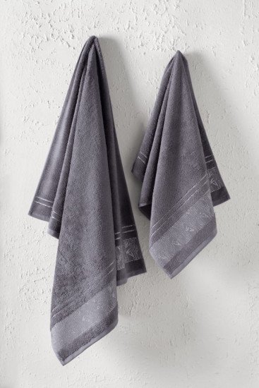 Полотенце махровое 1 шт "Arya" Giza светло-пурпурный 70*140 см