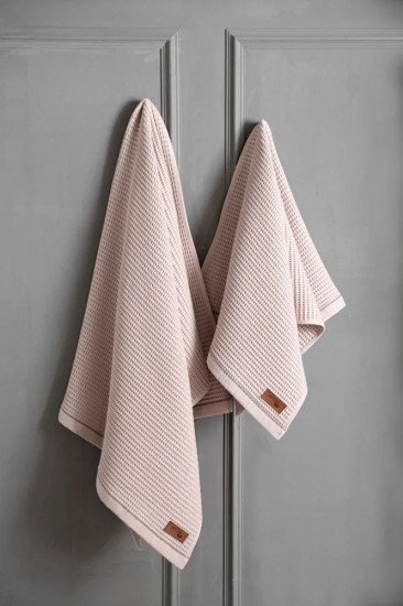 Полотенце вафельное 1 шт "Arya" Rob светло-розовый 70*140 см
