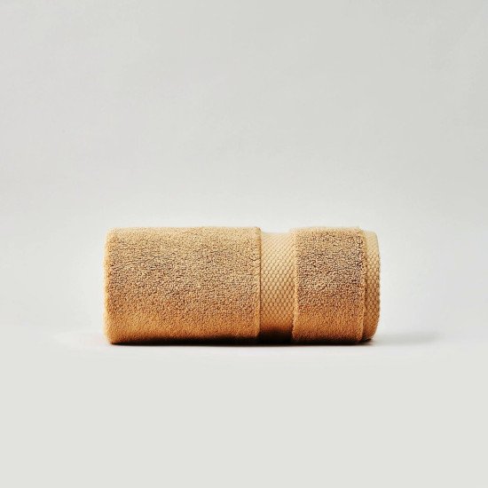 Полотенце махровое 1 шт "Уютности" плотность 600 г/м² бежевый (deer) 50*90 см