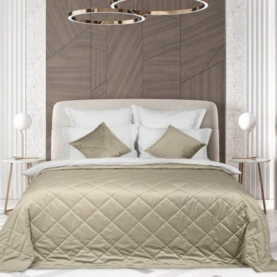 Покрывало Velluto серо-бежевый 200*220 см