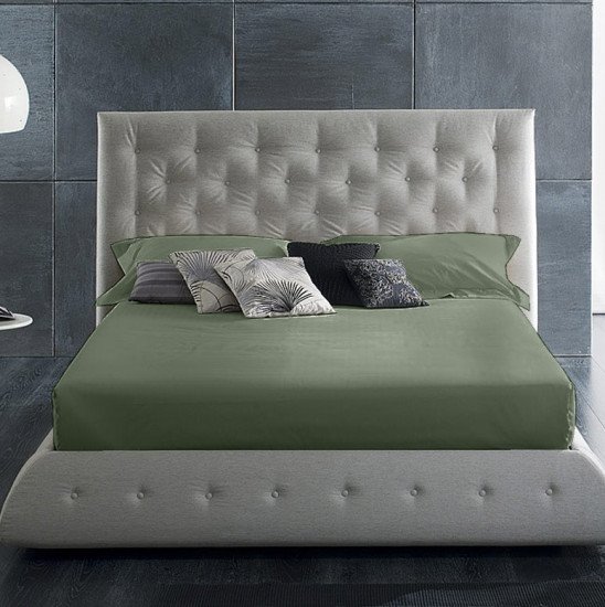 Простыня на резинке Мако-сатин "Primavelle" сицилийская олива 160*200 высота 28 см