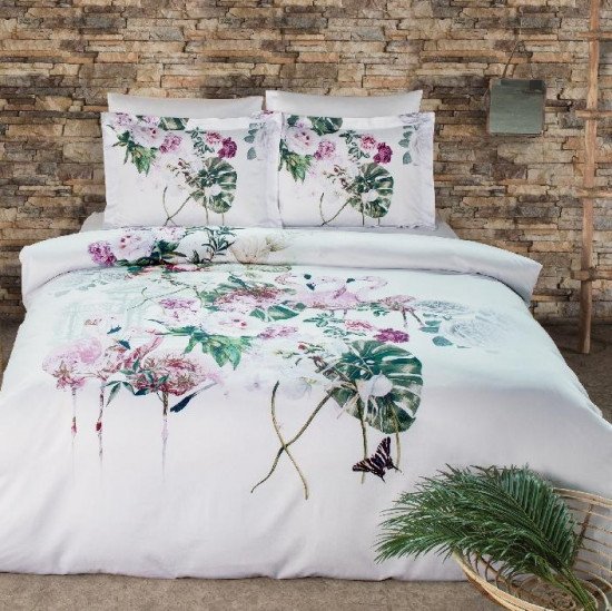 Постельное белье Сатин ДеЛюкс- Flamingo Евро