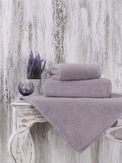 Полотенце махровое "Karna" Mora лавандовый 50*90 см
