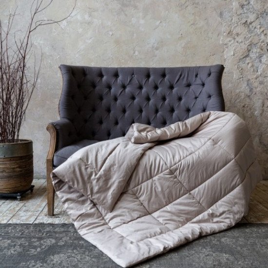 Одеяло верблюжий пух Almond Wool Grass очень теплое Евро, 200*220 (±5) см