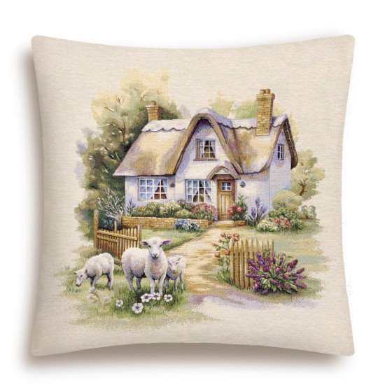 Декоративная наволочка "Гобелен" Новая Зеландия Овечки 45*45 (±2) см