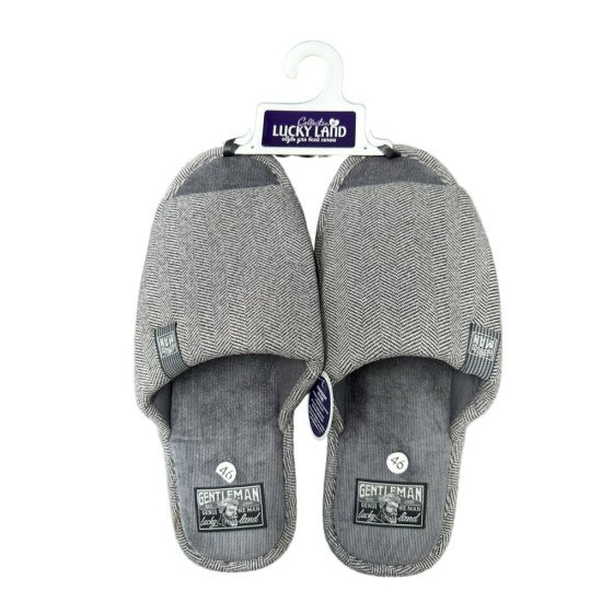 Тапочки мужские "Lucky land" Comfort 4378 серый 46