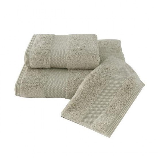 Полотенце махровое 1 шт Deluxe светло-бежевый 75*150 см