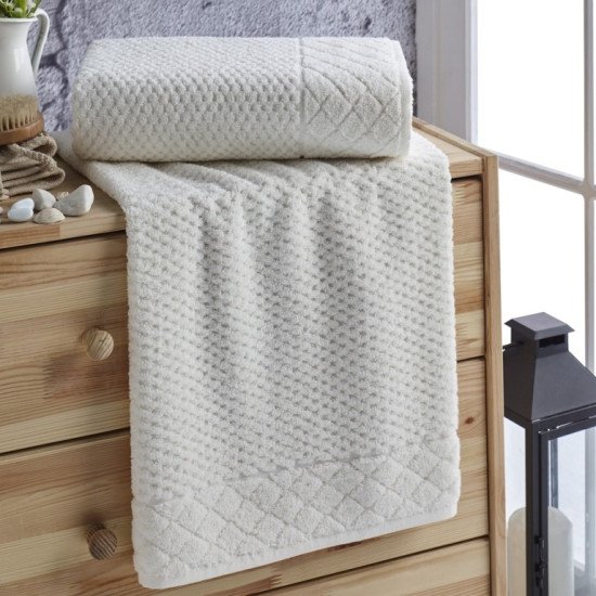 Полотенце махровое 1 шт "Ambiella" Лоренцо кремовый 30*50 см