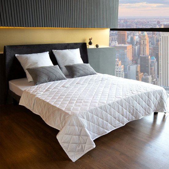 Одеяло антистресс утяжеленное Gravitelle 9 кг всесезонное белый Евро, 200*220 (±5) см