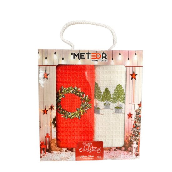 Комплект полотенец для кухни 2 шт. "Meteor" Символ года v3 40*60 см