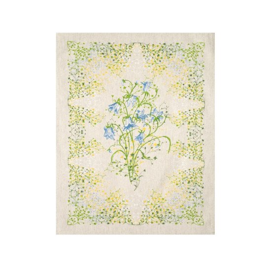 Полотенце кухонное "Белорусский Лён"  Полевые колокольчики (мини) 46*60 см