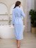 Халат женский велюровый "Vien" Kimberly голубой 54 (3XL)
