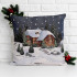 Декоративная наволочка "Гобелен" Новогодний вечер Снег 45*45 (±2) см