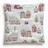 Декоративная наволочка "Гобелен" Новогодняя ярмарка Домики 45*45 (±2) см