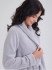Халат женский велюровый "Vien" Trendy light grey 48-50 (L/XL)