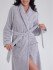 Халат женский велюровый "Vien" Trendy light grey 48-50 (L/XL)