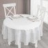 Скатерть "Karna" Darvin круглая белый D 160 см