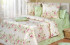 Простыня на резинке Перкаль Valencia  Ameli зеленый 90*200 высота 25 см