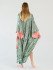 Халат женский в стиле кимоно "Ti Tocco" Журавли фисташковый