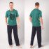 Комплект мужской "Clever" зелёный/темно-синий 56 (4XL)