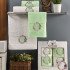 Комплект махровых полотенец 4 шт. "Merzuka" Ceremony фисташковый 50*90 см-2 шт, 70*140 см-2 шт